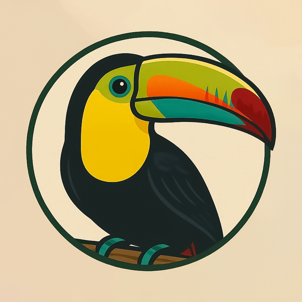 Логотип магазина экзотических птиц